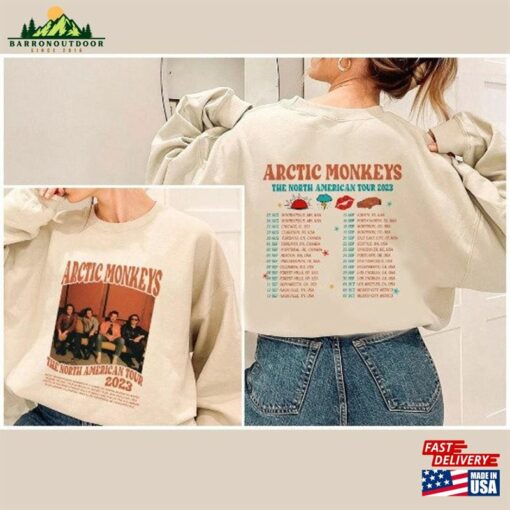 Arctic Monkeys The Car Tour 2023 Dates Double Sides Shirt Alex Turner Hoodie Classic