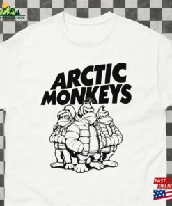 Arctic Monkeys X Kong T Shirt Retro Band Tee With Puffer Jacket Design Hoodie Sweatshirt 1