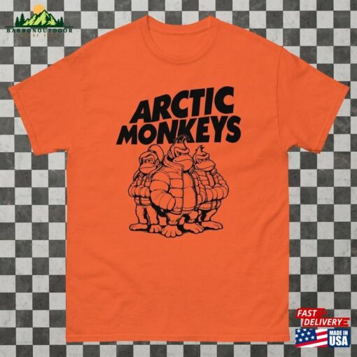 Arctic Monkeys X Kong T-Shirt Retro Band Tee With Puffer Jacket Design Hoodie Sweatshirt