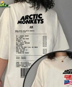 Arctic Music Lyrics T-Shirt Monkeys 2023 North America Tour Dates Sweatshirt Concert Tee Unisex