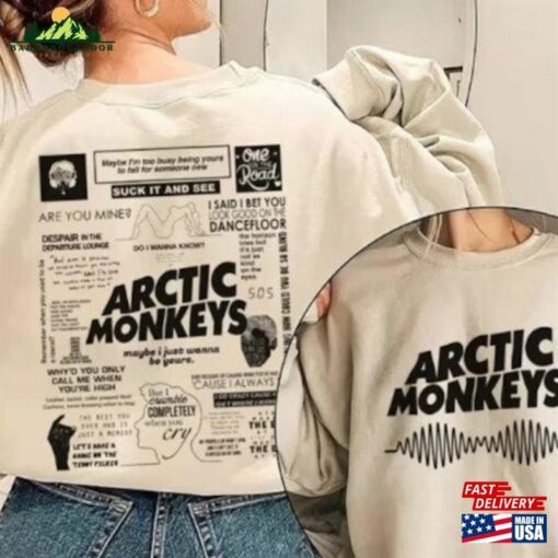 Arctic Music Shirt Arc Monkeys Sweatshirt A 2023 America Tour Hoodie Unisex Classic