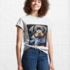 Arctic Rottweiler Puppy Painting Classic T-Shirt