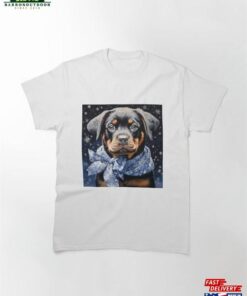 Arctic Rottweiler Puppy Painting Classic T-Shirt