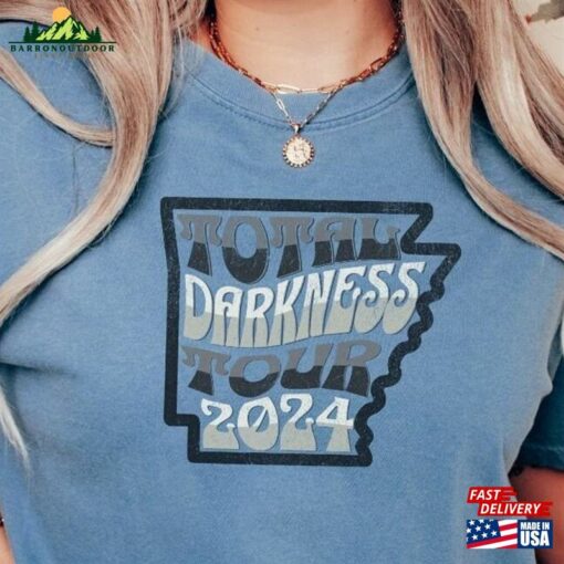 Arkansas Total Solar Eclipse 2024 Shirt April 8Th Path Of Totality T-Shirt Hoodie