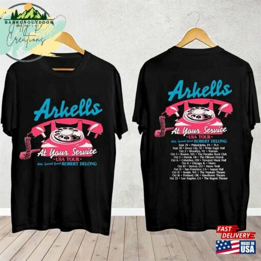 Arkells At Your Service 2023 Tour Shirt Band Fan Concert For Unisex Classic