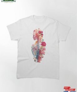 Artful Harmony Fusion Of Skeleton And Floral Elements Classic T Shirt Sweatshirt 2