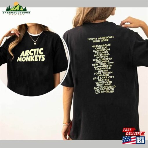 Artic Monkey North America Tour 2023 Merch Shirt Band Inspired Sweatshirt Unisex