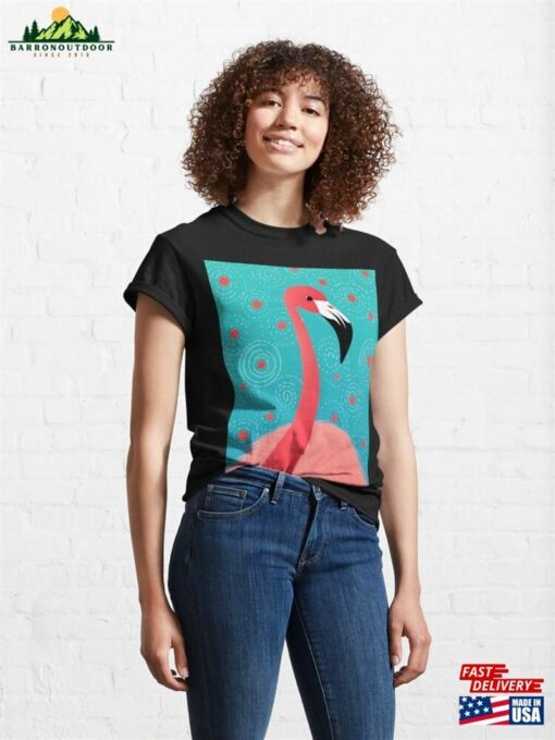 Artistic Flamingo Spirals Classic T-Shirt Sweatshirt