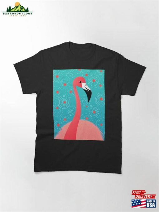 Artistic Flamingo Spirals Classic T-Shirt Sweatshirt