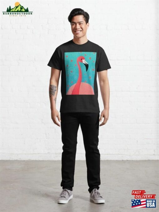 Artistic Flamingo Spirals Classic T-Shirt Sweatshirt