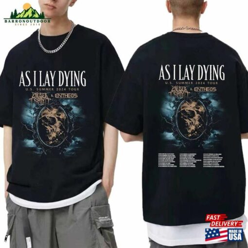 As I Lay Dying Us Summer Tour 2024 Shirt Band Fan Sweatshirt Hoodie