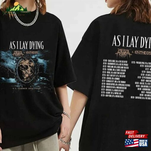 As I Lay Dying Us Summer Tour 2024 Shirt Band Fan Sweatshirt Unisex