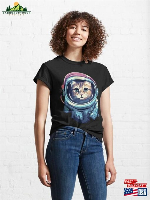 Astronaut Cat Classic T-Shirt Hoodie Sweatshirt