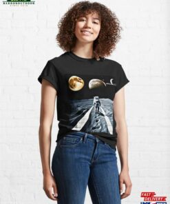 Astronaut Moon Landing Abstract Art Classic T Shirt Sweatshirt 3