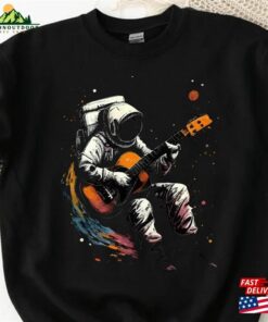 Astronaut Playing Guitar Sweatshirt Guitarist Spaceman Sweater Hoodie Classic 2 Astronaut Playing Guitar Sweatshirt Guitarist Spaceman Sweater Hoodie Classic 3