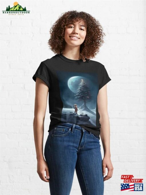 Astronauts Celebrate Christmas On The Moon Classic T-Shirt