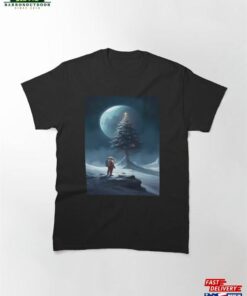 Astronauts Celebrate Christmas On The Moon Classic T-Shirt