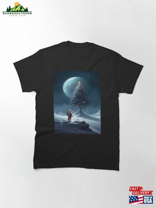 Astronauts Celebrate Christmas On The Moon Classic T-Shirt