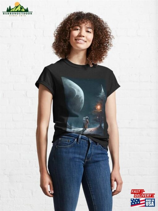 Astronauts Celebrate Christmas On The Moon Classic T-Shirt Sweatshirt Unisex