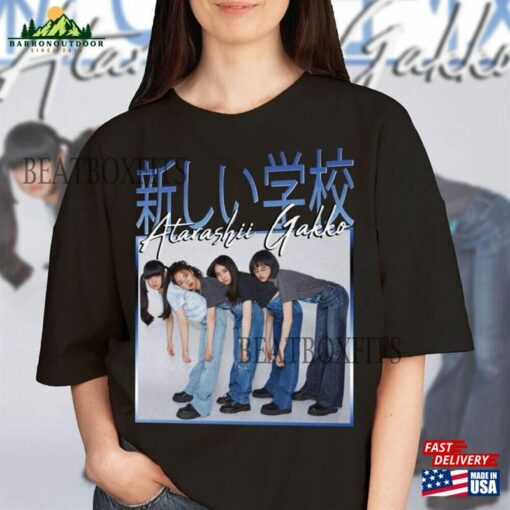 Atarashii Gakko Shirt Homage Singer Jpop Band Fan Tees T-Shirt Unisex