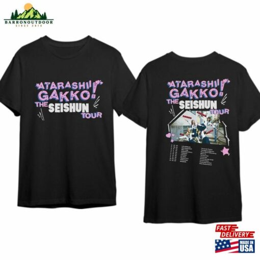 Atarashii Gakko The Seishun 2023 Tour Shirt Concert T-Shirt Unisex