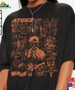 Ateez Kpop Doodle Art Shirt Vintage Merch Tee Albums Lyric Tattoo Design Sweatshirt Unisex Classic 2 Ateez Kpop Doodle Art Shirt Vintage Merch Tee Albums Lyric Tattoo Design Sweatshirt Unisex Classic 3