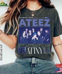 Ateez Kpop Shirt Outlaw Tee V1 Hongjoong Seonghwa Yunho Yeosang San Mingi Wooyoung Jongho Hoodie Sweatshirt T-Shirt