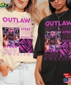 Ateez Kpop Shirt Outlaw Tee V1 Hongjoong Seonghwa Yunho Yeosang San Mingi Wooyoung Jongho Hoodie T Shirt 1