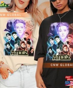 Ateez Kpop Shirt Tour 2023 Hongjoong Seonghwa Yunho Yeosang San Wooyoung Merch Hoodie Sweatshirt Unisex
