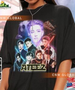 Ateez Kpop Shirt Tour 2023 Hongjoong Seonghwa Yunho Yeosang San Wooyoung Merch Hoodie Sweatshirt Unisex