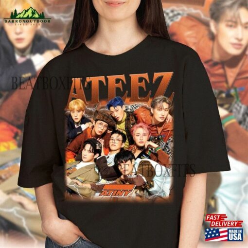 Ateez Members Aniteez Sweatshirt The World Ep Fin Will Album Shirt Tour 2024 Kpop Hoodie T-Shirt