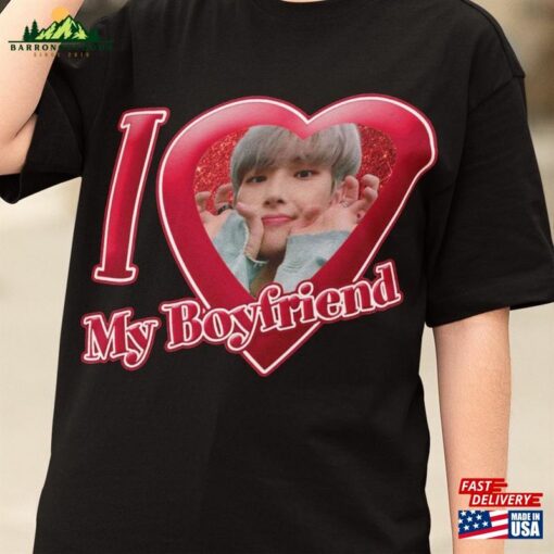 Ateez Mingi Cute Photo I Love My Boyfriend Shirt Custom Merch Unisex Classic