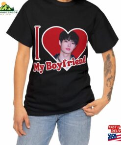 Ateez Mingi I Love My Boyfriend Shirt Custom Song Airport Photo Merch Classic Hoodie