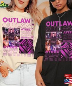 Ateez Outlaw Shirt Tee Hongjoong Seonghwa Yunho Yeosang San Mingi Wooyoung Jongho Hoodie Sweatshirt Classic 1