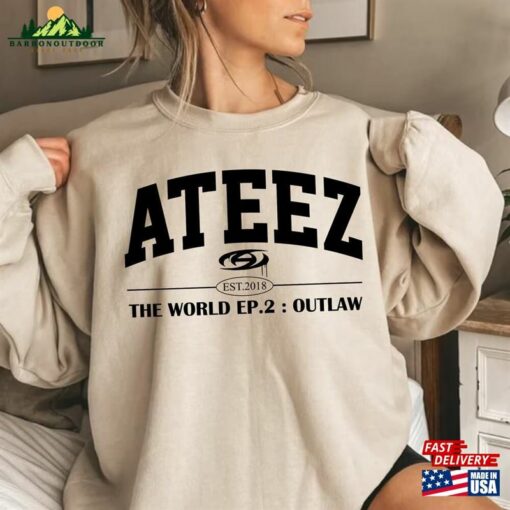 Ateez Outlaw Sweatshirt The World Ep2 Shirt Tour Hoodie T-Shirt