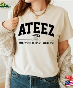 Ateez Outlaw Sweatshirt The World Ep2 Shirt Tour Hoodie T-Shirt 1 Ateez Outlaw Sweatshirt The World Ep2 Shirt Tour Hoodie T Shirt 2