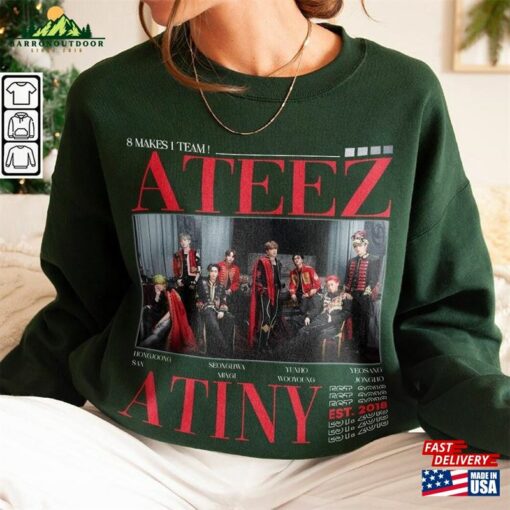 Ateez Sweatshirt Crazy Form Tee Hongjoong San Mingi Wooyoung Shirt V5 Unisex Hoodie