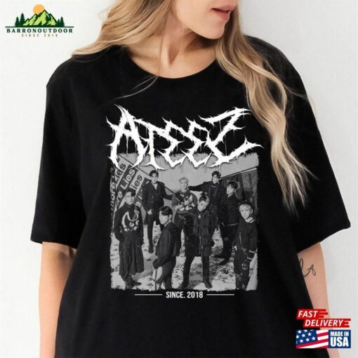 Ateez The Fellowship Break Wall 2023 World Tour Shirt Outlaw Kpop Sweatshirt Classic