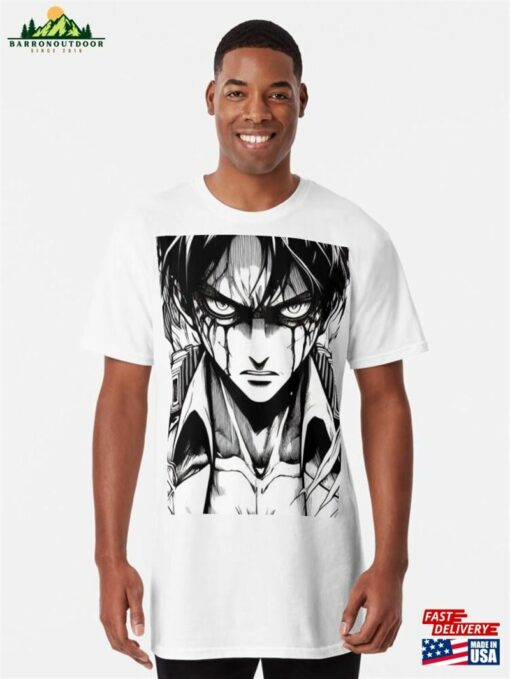 Attack On Titan Anime Fanart Long T-Shirt Classic