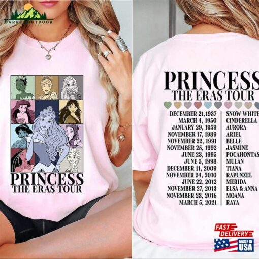 Aurora Princess Eras Tour Shirt Disney Tee Characters Sweatshirt Hoodie