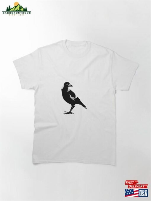 Australian Magpie Black And White Classic T-Shirt Hoodie