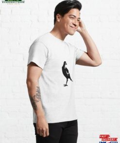 Australian Magpie Black And White Classic T Shirt Hoodie 4