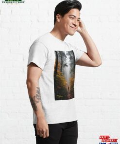 Autumn Solitude A Hiker's Journey Through The Foggy Forest Classic T-Shirt Hoodie 3 Autumn Solitude A Hikers Journey Through The Foggy Forest Classic T Shirt Hoodie 4