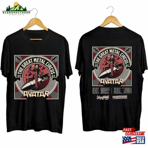 Avatar The Greatest Metal Circus Tour 2024 Shirt Band Fan T-Shirt Hoodie