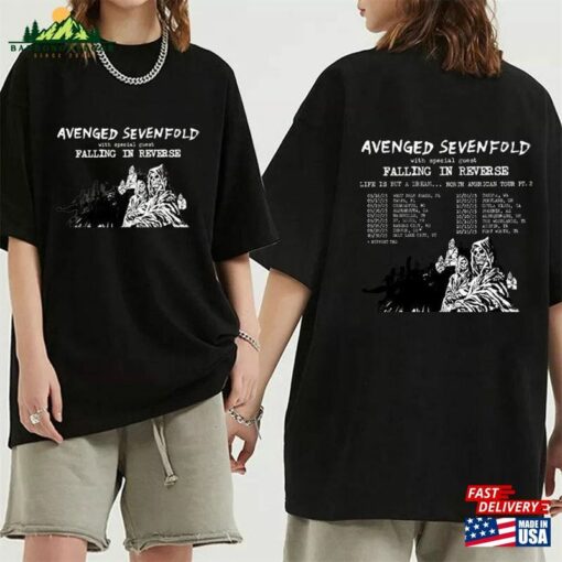 Avenged Sevenfold Life Is But A Dream North American Tour 2023 Shirt Band Fan Unisex Classic