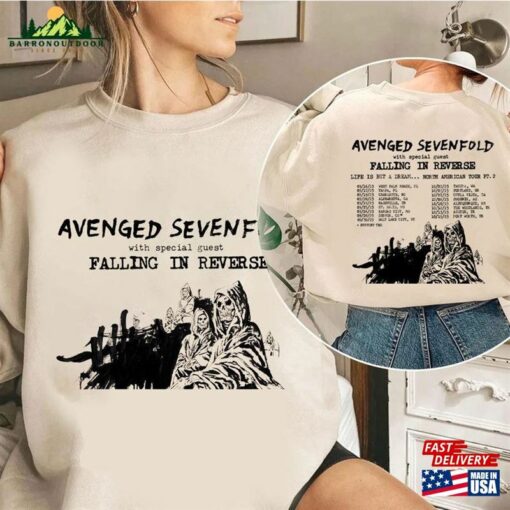 Avenged Sevenfold Life Is But A Dream North American Tour 2023 Shirt Concert T-Shirt Sweatshirt