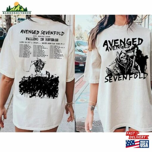 Avenged Sevenfold Life Is But A Dream North American Tour 2023 Shirt Merch Vintage Classic Unisex