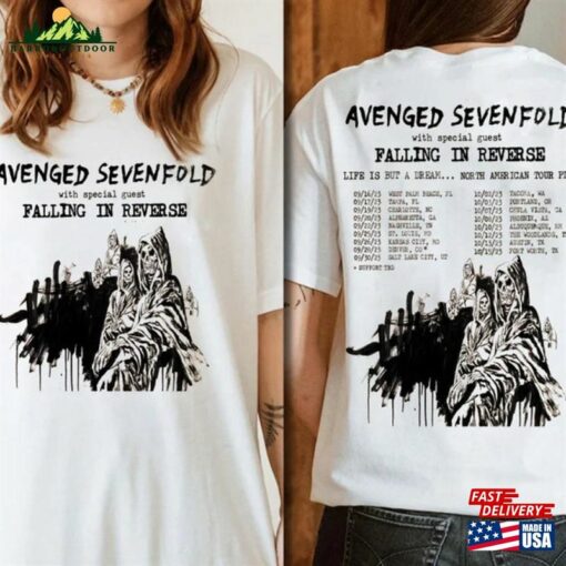 Avenged Sevenfold Life Is But A Dream North American Tour 2023 Shirt T-Shirt Hoodie