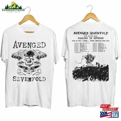 Avenged Sevenfold Music Band Life Is But A Dream World Tour 2023 T-Shirt Hoodie