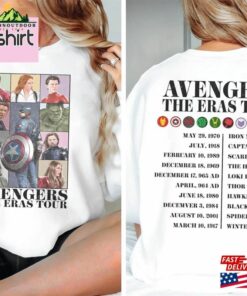 Avengers The Eras Tour Shirt Avenger Mcu Assemble Sweatshirt Marvel Fan Gift Classic Unisex